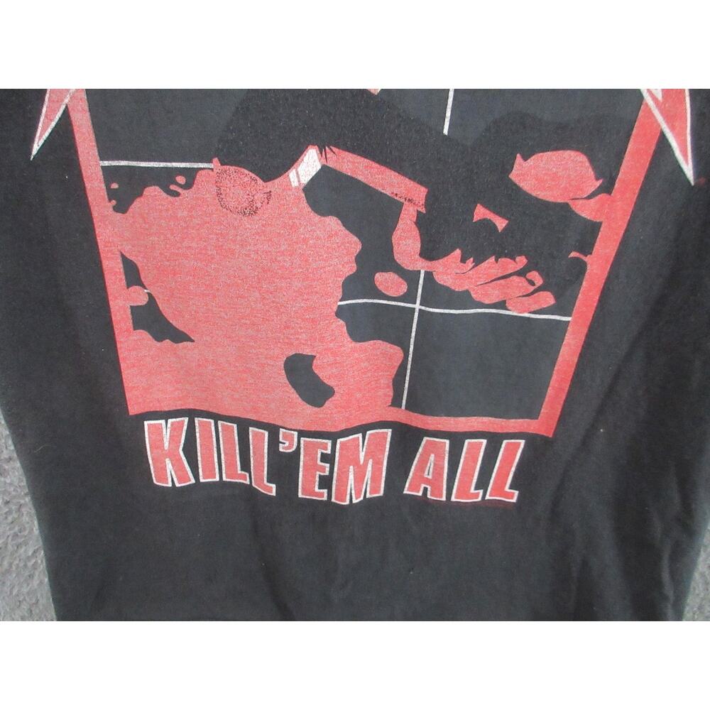 Vintage 2007 Y2K Metallica Kill Em All Ride Lightning Rock Metal T-Shirt Small - Picture 4 of 15